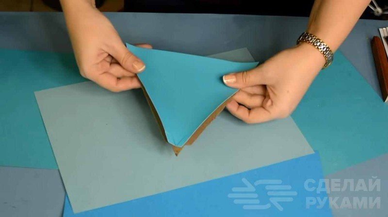 Оригами пакетик из бумаги