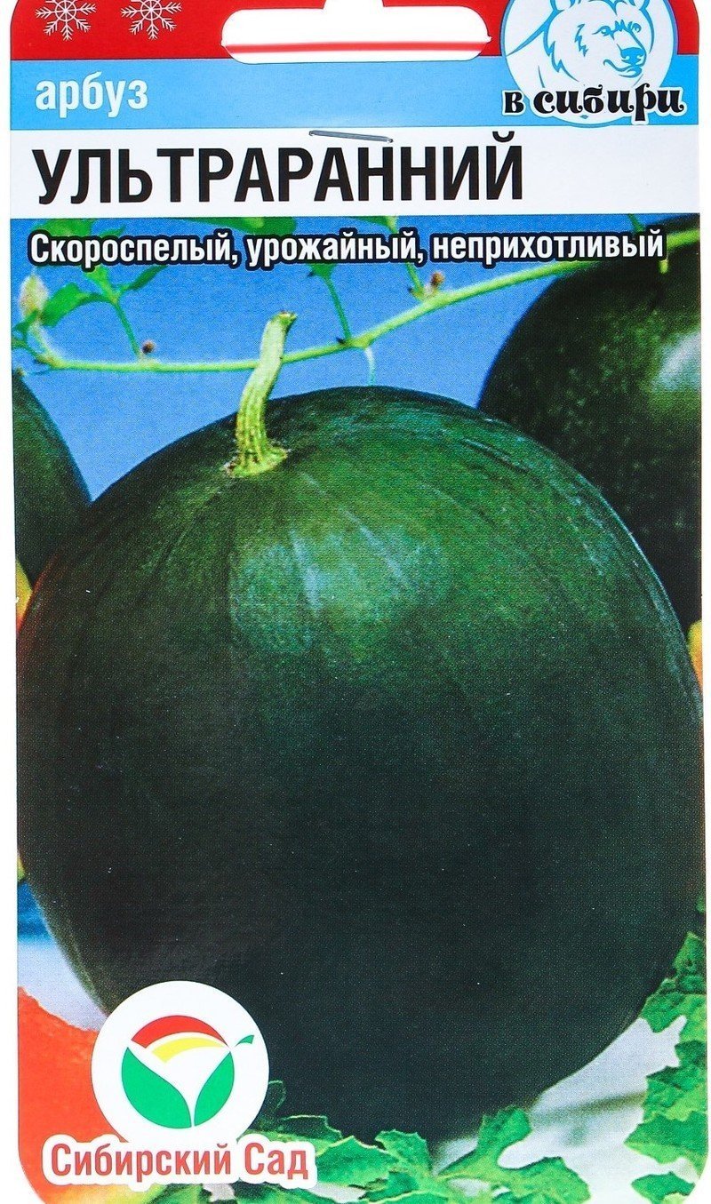 Семена сибирский сад арбуз ультраранний