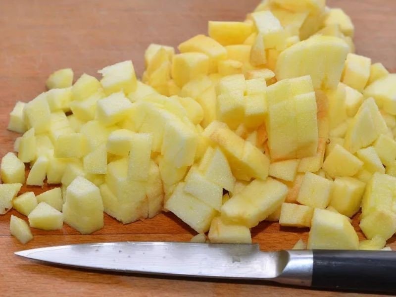 Картофель нарезанный для мантов