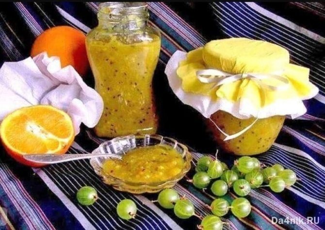 Рецепт варенья из крыжовника с апельсином