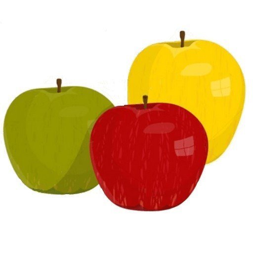 Цветные яблоки